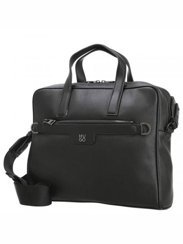 Lettering Logo Briefcase Black - HUGO BOSS - BALAAN 3