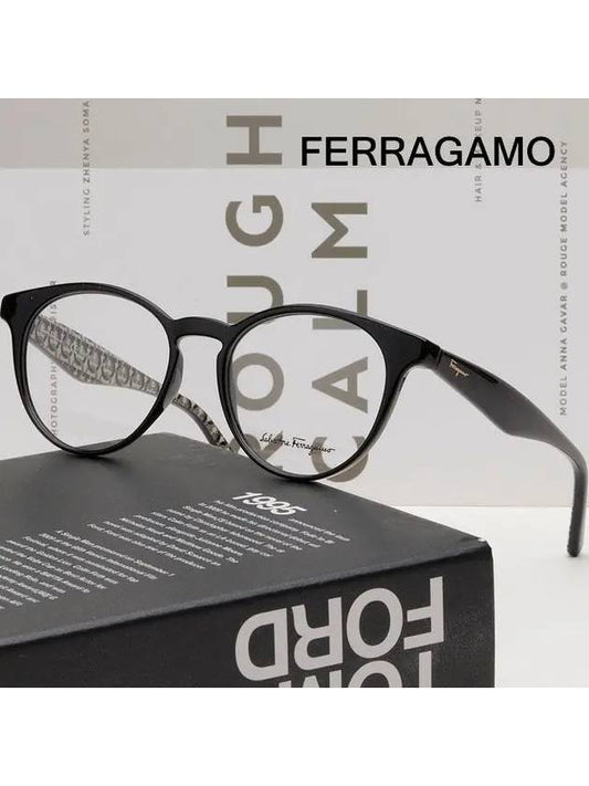 glasses frame SF2867 001 horn rim black - SALVATORE FERRAGAMO - BALAAN 2