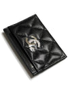 logo card wallet black - CHANEL - BALAAN 5