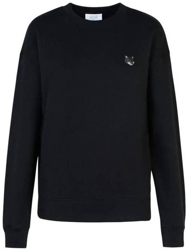 Bold Fox Head Patch Comfort Sweatshirt Black - MAISON KITSUNE - BALAAN 3