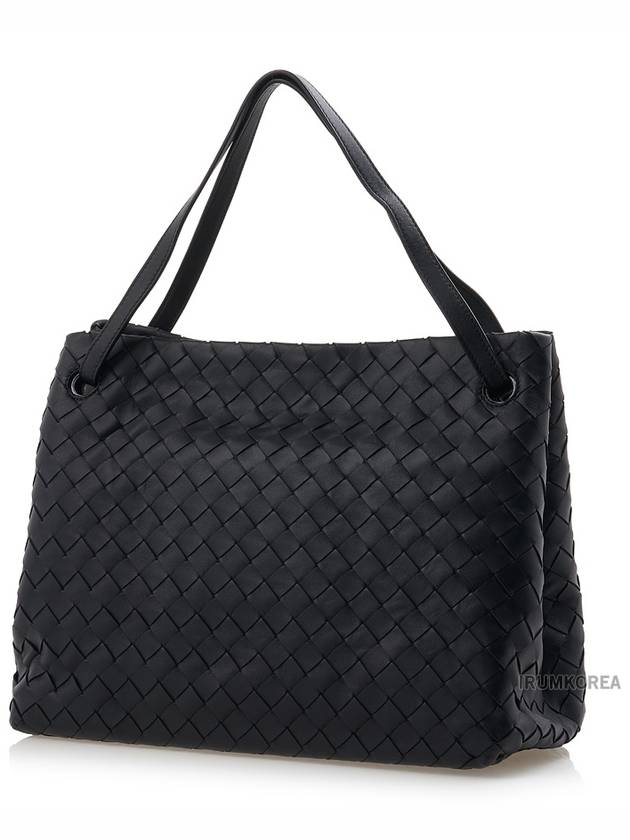 Intrecciato Large Top Handle Tote Bag Black - BOTTEGA VENETA - BALAAN 3