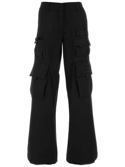 Straight Pants OWCF017S24FAB001 1010 Black - OFF WHITE - BALAAN 2