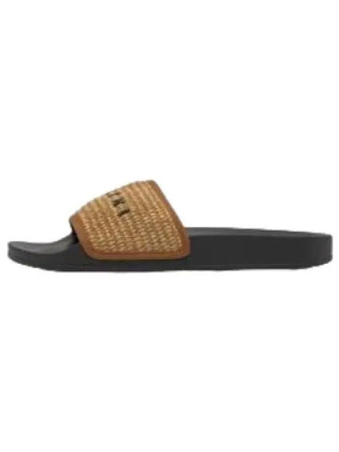 Raffia Slide Raw Sienna Caramel - MARNI - BALAAN 1