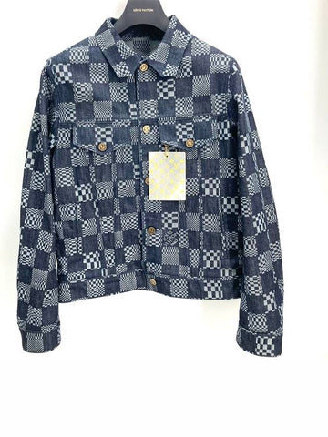 Damier distorted denim jacket - LOUIS VUITTON - BALAAN 1