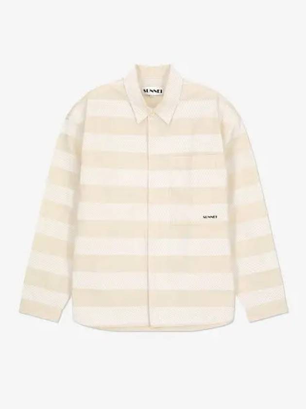 Oversized Shirt White Stripe MRTWMSHR024COT0467631 - SUNNEI - BALAAN 1