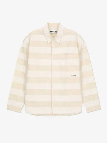 Oversized Shirt White Stripe MRTWMSHR024COT0467631 - SUNNEI - BALAAN 1