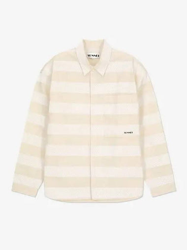 Oversized Shirt White Stripe MRTWMSHR024COT0467631 - SUNNEI - BALAAN 1