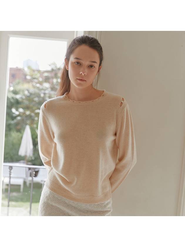 Cindy Knit Top Beige - TINA BLOSSOM - BALAAN 2