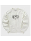 Logo Print Sweatshirt White - GANNI - BALAAN 2