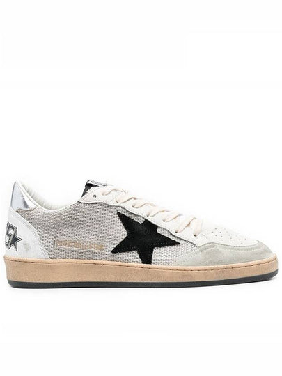 Ball Star Suede Star Laminate Low Top Sneakers Grey - GOLDEN GOOSE - BALAAN 2