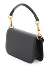 V Logo Buckle Calfskin Small Shoulder Bag Black - VALENTINO - BALAAN 4