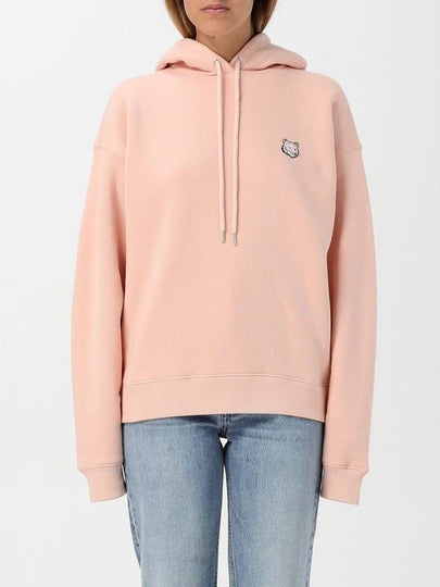 Bold Fox Head Patch Comfort Hoodie Pink - MAISON KITSUNE - BALAAN 2