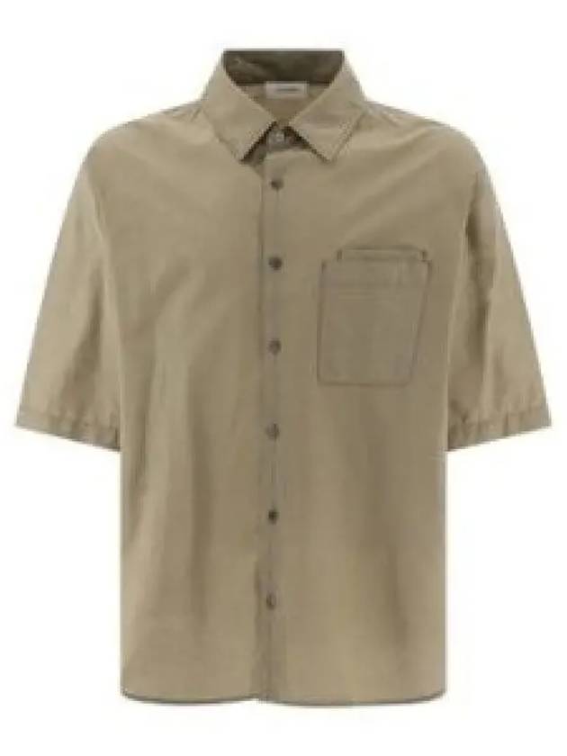 Double Pocket Short Sleeve Khaki - LEMAIRE - BALAAN 2