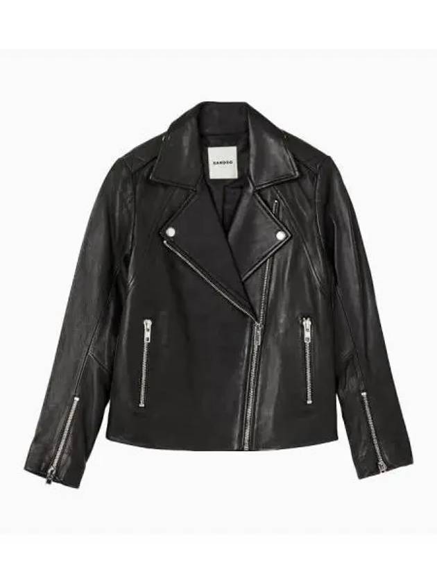 jacket women leather - SANDRO - BALAAN 1