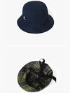 Cotton Reversible Bucket Hat Navy - BARBOUR - BALAAN 4