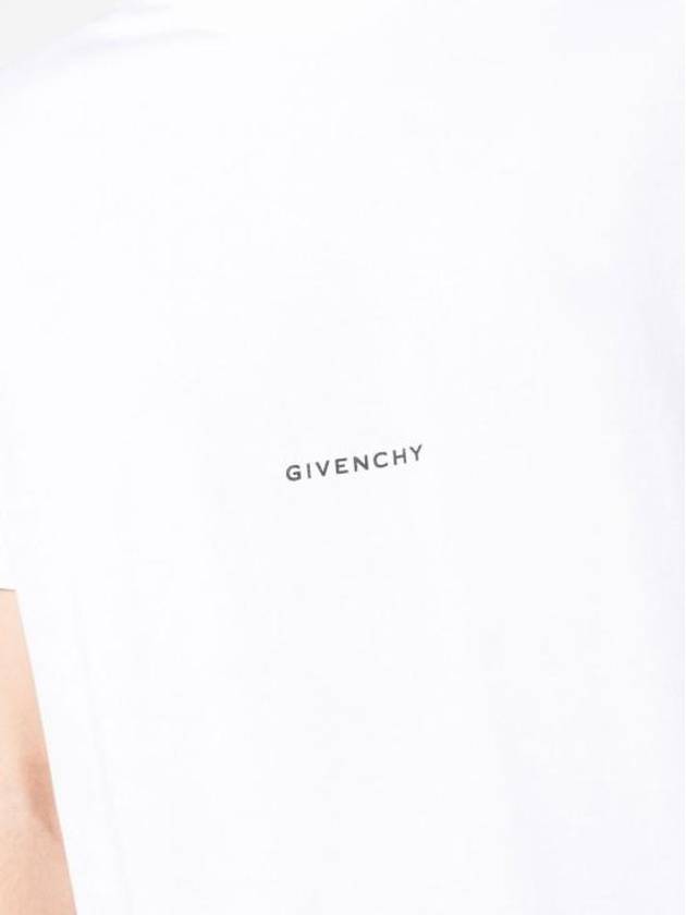 Logo Print Short Sleeve T-Shirt White - GIVENCHY - BALAAN 6