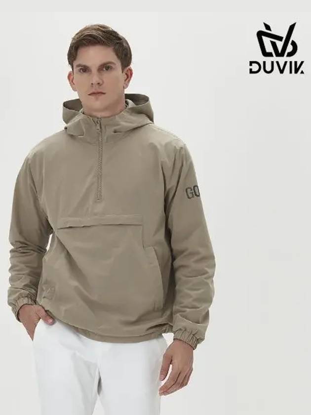 Men s brushed hooded anorak windbreaker DE3MWB553TB - DUVIK - BALAAN 3