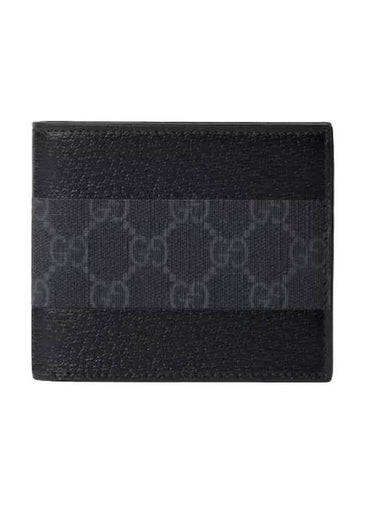 GG Leather Half Wallet Black - GUCCI - BALAAN 1