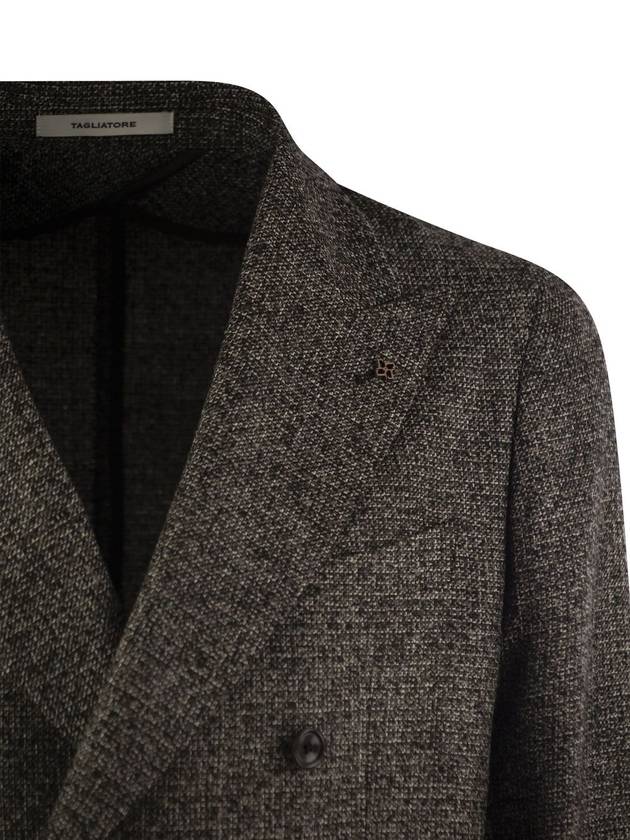 Double-breasted jacket in wool blend - TAGLIATORE - BALAAN 4