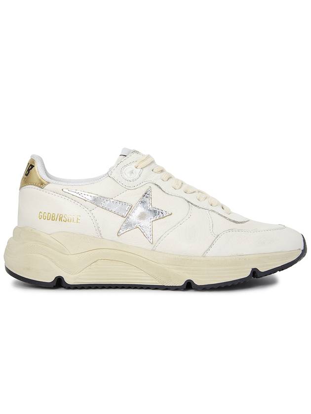 Running Sole In Nappa With Silver Star And Gold Leather Heel Tab Sneakers White - GOLDEN GOOSE - BALAAN 6