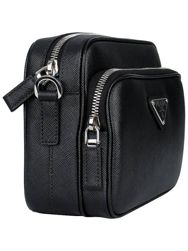 Saffiano Leather Shoulder Bag Black - PRADA - BALAAN 5