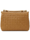 Intrecciato Leather Shoulder Bag Camel - BOTTEGA VENETA - BALAAN 6