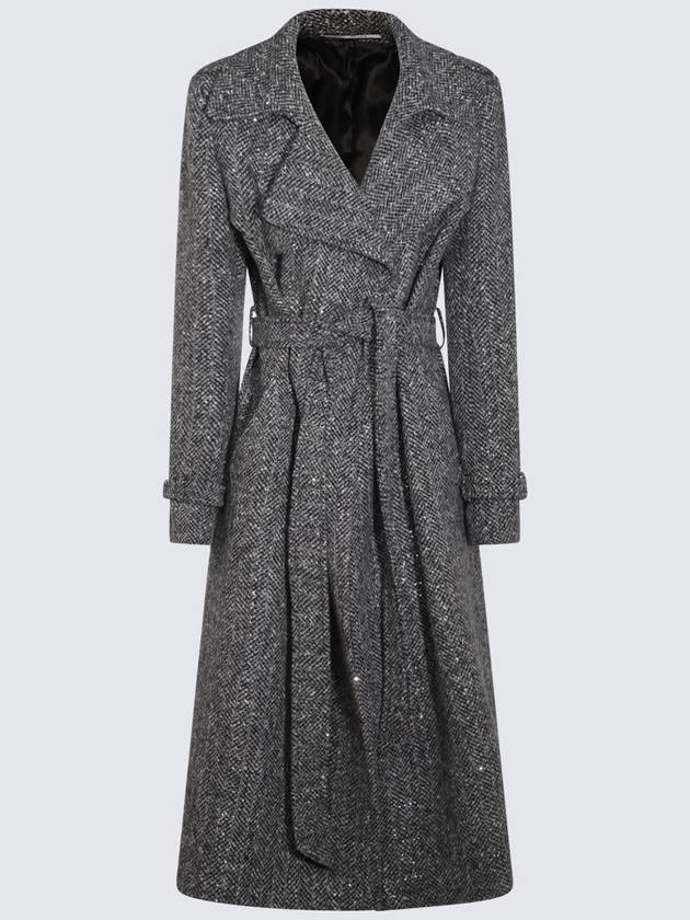 Tagliatore Grey Carola Wool Coat - TAGLIATORE - BALAAN 1