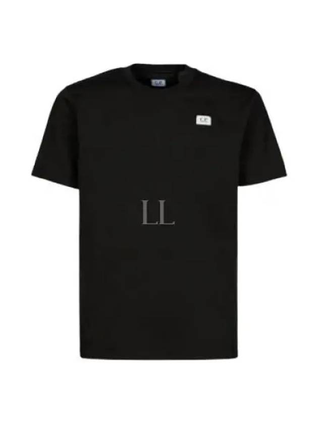 Logo Cotton Short Sleeve T-Shirt Black - CP COMPANY - BALAAN 2