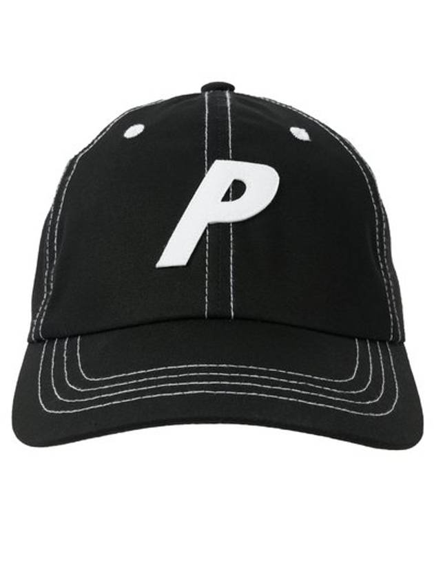 Poplin P 6panel cap black POPLIN P 6PANEL CAP - PALACE - BALAAN 1