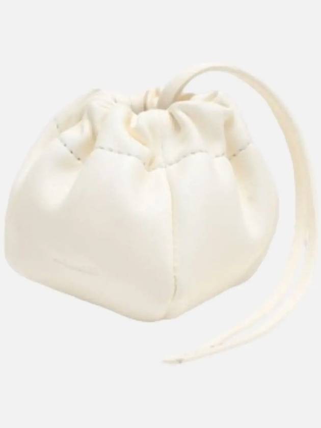 Women's Ripple Mini Pouch Bucket Bag White - JIL SANDER - BALAAN 4