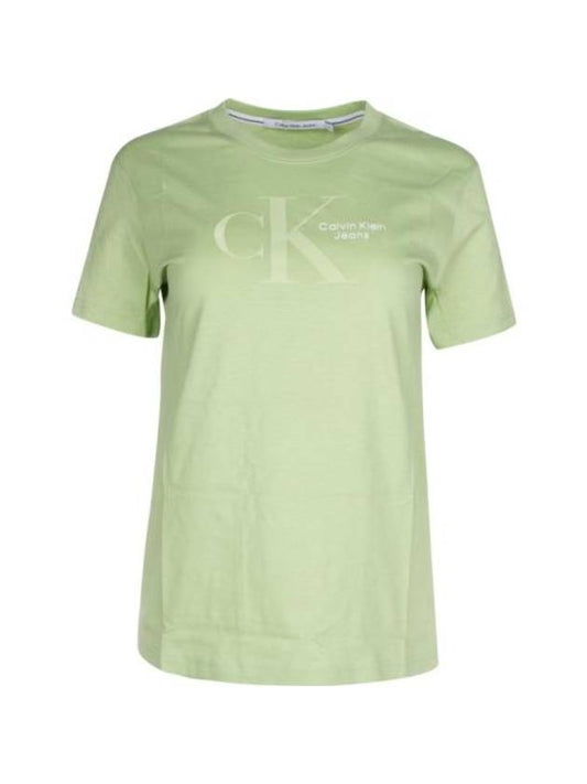 Dynamic Short Sleeve T-Shirt Green - CALVIN KLEIN - BALAAN 1