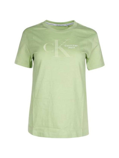 Dynamic Short Sleeve T-Shirt Green - CALVIN KLEIN - BALAAN 1