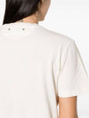 Slogan Print Short Sleeve T-Shirt White - GOLDEN GOOSE - BALAAN 5