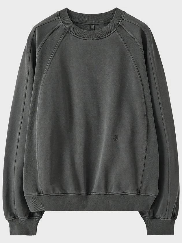 Paneled Balloon Sweatshirt Charcoal - NOIRER - BALAAN 3