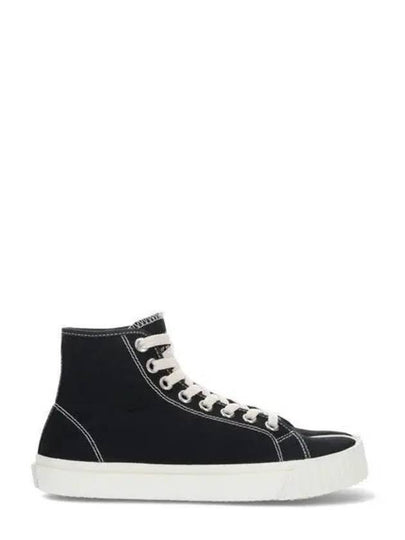 Tabi Cotton High Top Sneakers Black - MAISON MARGIELA - BALAAN 2