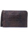 Francesco Large Clutch Bag Cafe Noir - DONIRAY - BALAAN 1