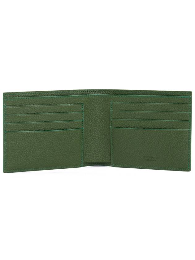 Monogram Half Wallet Verde - SALVATORE FERRAGAMO - BALAAN 5