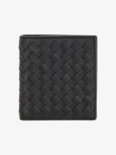 Intrecciato Small Folder Half Wallet Black - BOTTEGA VENETA - BALAAN 2