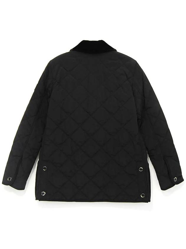 Diamond Quilted Thermoregulated Barn Jacket Black - BURBERRY - BALAAN 3