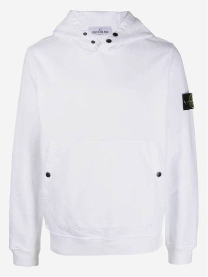 Garment Dyed Hoodie White - STONE ISLAND - BALAAN 2