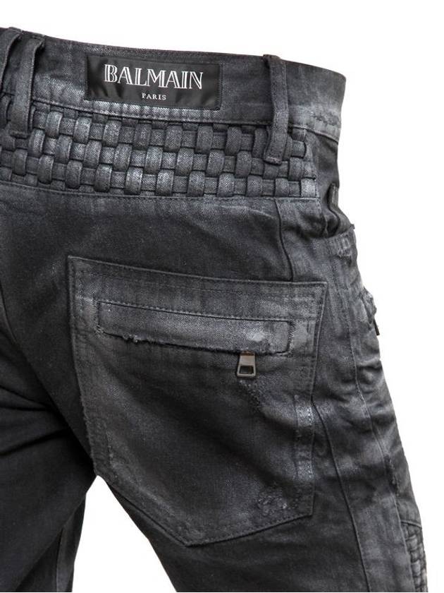 17cm weaving biker jeans black - BALMAIN - BALAAN 6