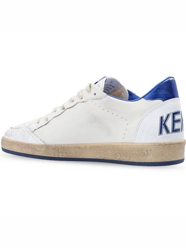 Men's Blue Tab Blue Star Low Top Sneakers White - GOLDEN GOOSE - BALAAN 5