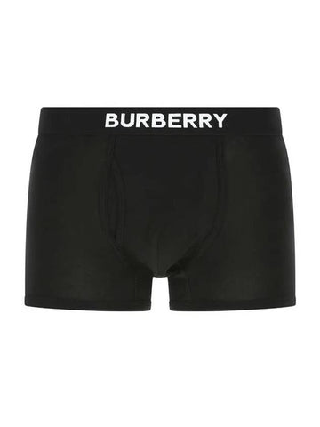 Men's Logo Boxer Stretch Cotton Briefs Black - BURBERRY - BALAAN 1