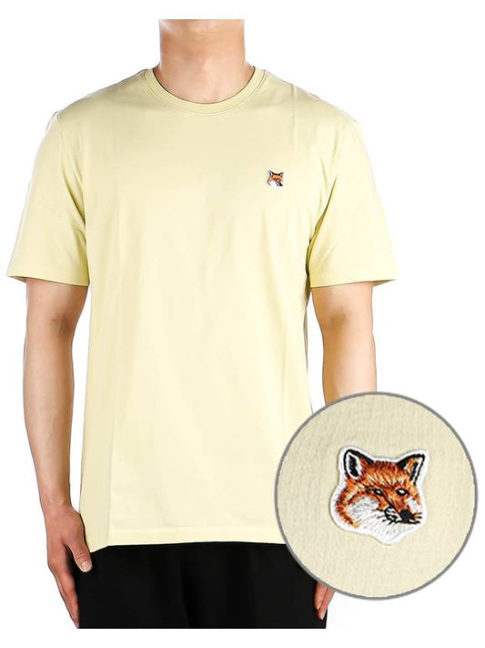 Fox Head Patch Classic Short Sleeve T-Shirt Yellow - MAISON KITSUNE - BALAAN 2