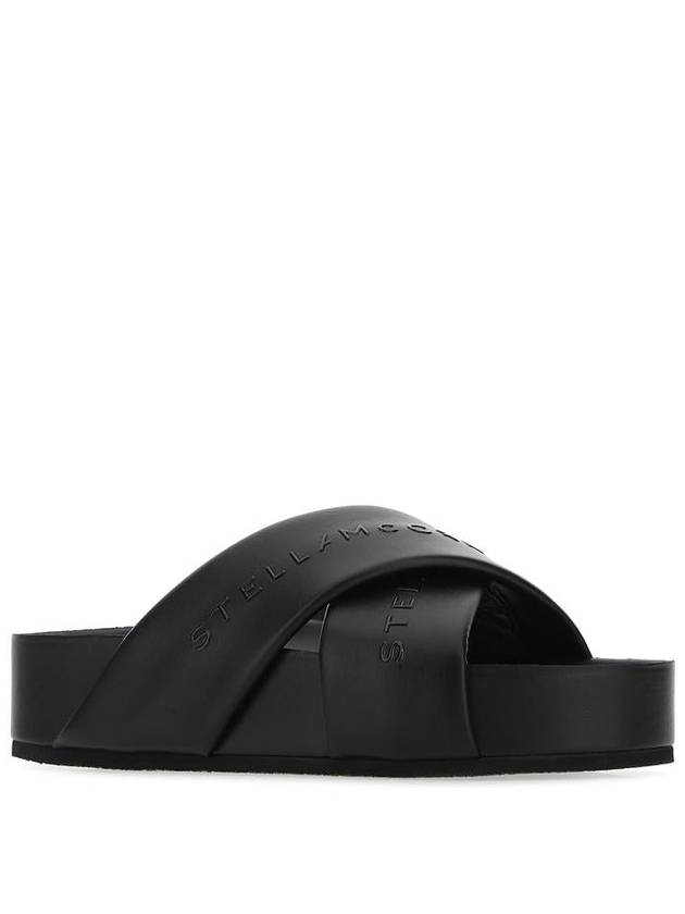 Signature Logo Slippers Black - STELLA MCCARTNEY - BALAAN 3