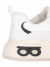 COSIMINA Double Gancini Sole Sneakers White 0765429 - SALVATORE FERRAGAMO - BALAAN 4