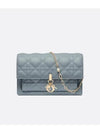 Lady Chain Canage Lambskin Pouch Bag Cloud Blue - DIOR - BALAAN 2