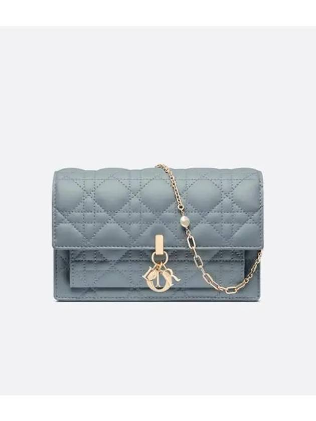 Lady Chain Canage Lambskin Pouch Bag Cloud Blue - DIOR - BALAAN 2