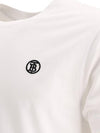 Embroidered Monogram Organic Cotton Short Sleeve T-Shirt White B0651081898 - BURBERRY - BALAAN 5