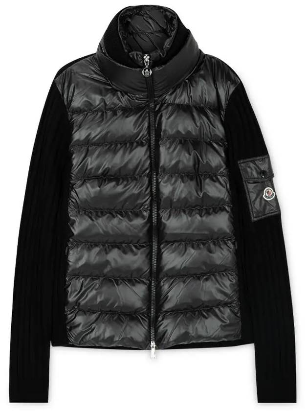 Women's logo patch black padded jacket 9B00024 M1131 999 - MONCLER - BALAAN 1